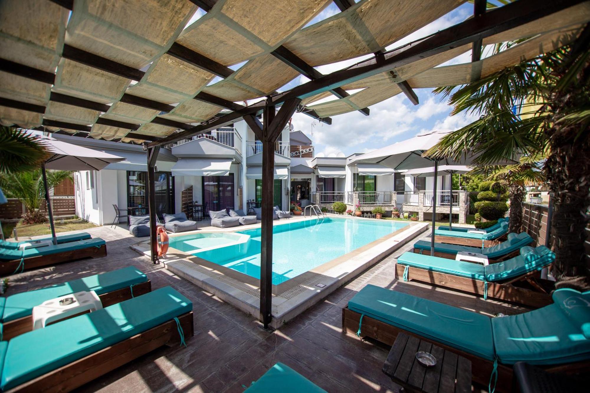 Sea Pearl Luxury Apartments Nea Vrasna Luaran gambar