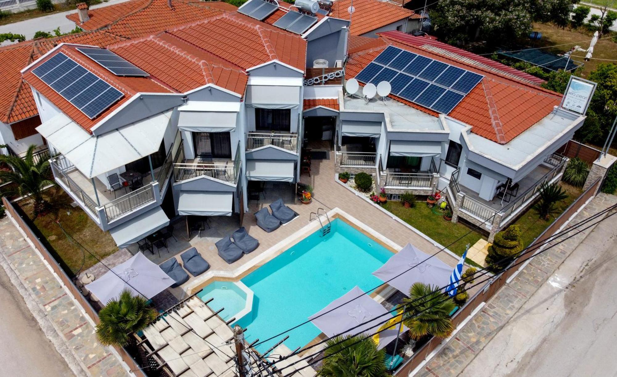 Sea Pearl Luxury Apartments Nea Vrasna Luaran gambar