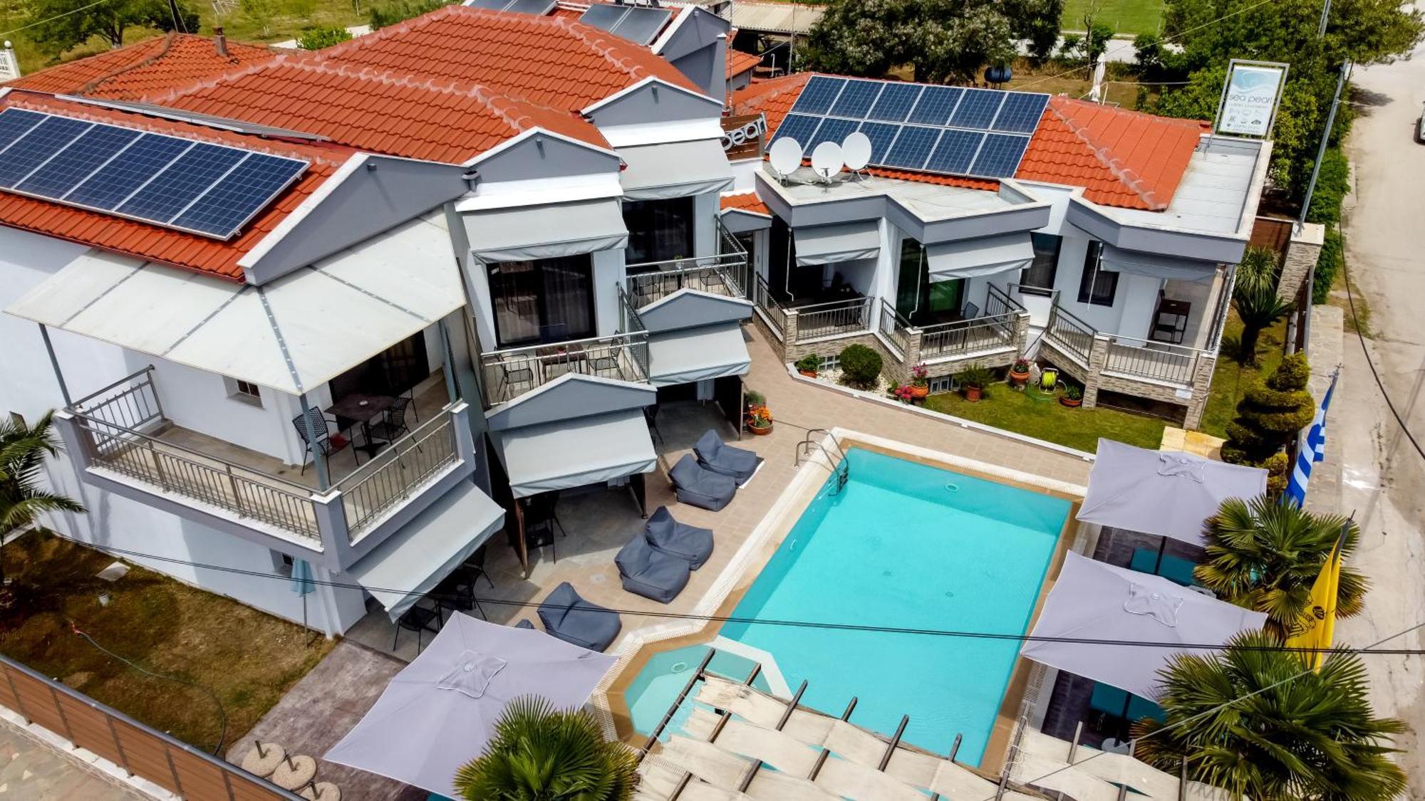 Sea Pearl Luxury Apartments Nea Vrasna Luaran gambar