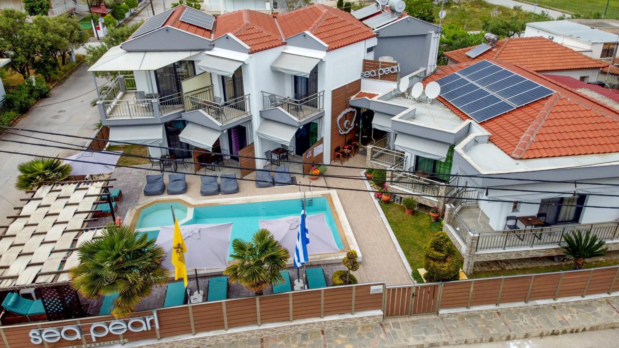 Sea Pearl Luxury Apartments Nea Vrasna Luaran gambar
