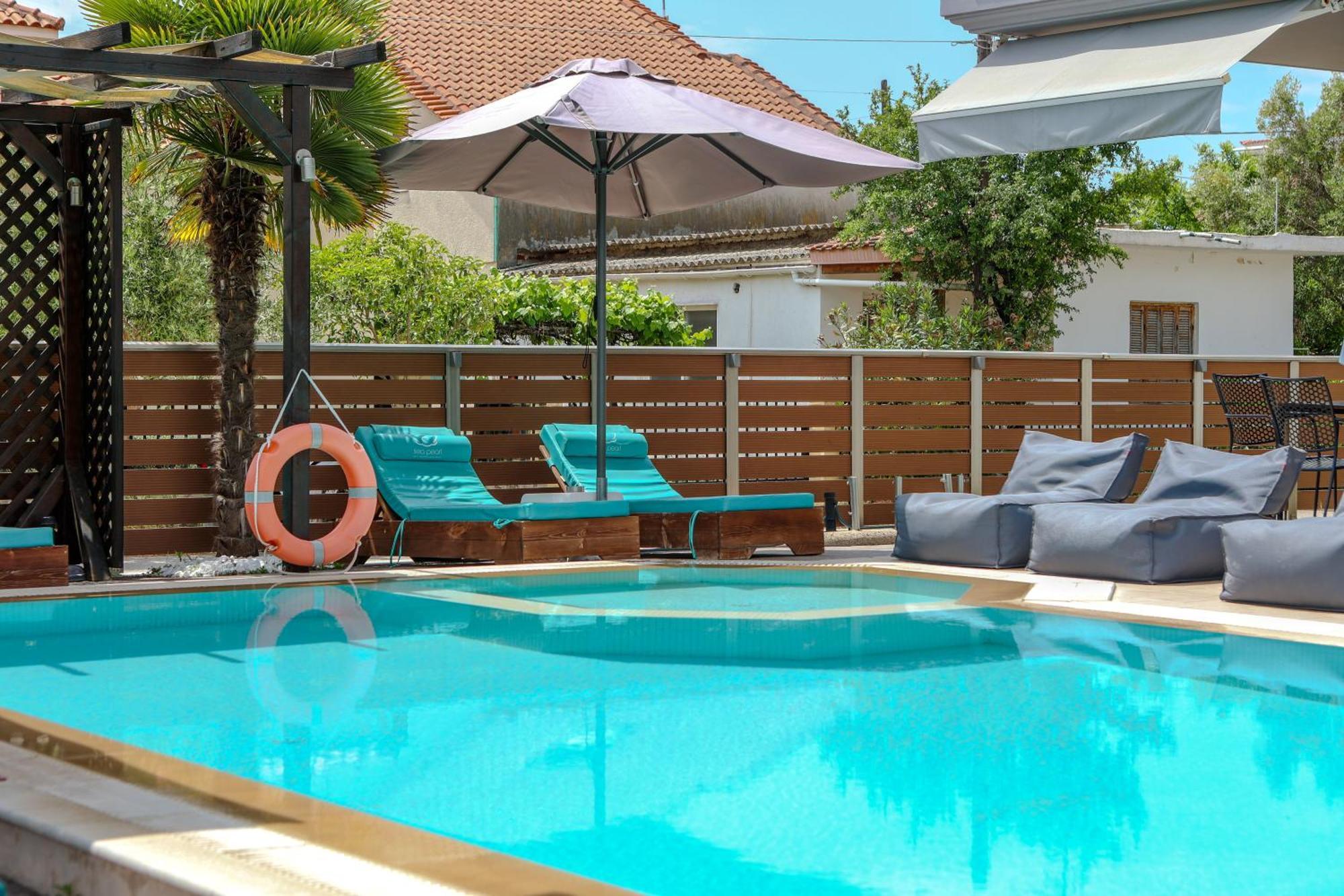 Sea Pearl Luxury Apartments Nea Vrasna Luaran gambar